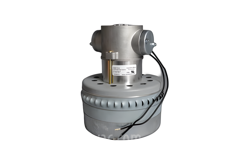 Ametek Lamb Motor, Metal Mounting Brackets, 7.5 in Body Dia., 120V AC, 3 Blower Stages #114787