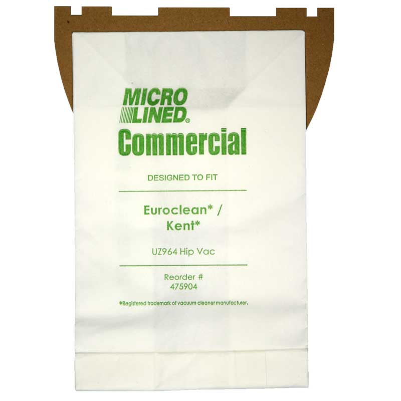 Euroclean Hip Vac UZ964 Commercial Vacuum Cleaner Bags #ECC144 - Generic - 10 pack