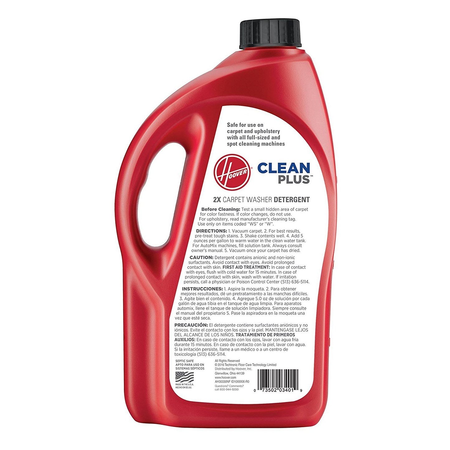 Hoover Ah30330 Cleanplus 2X Carpet Cleaner - 073502034019