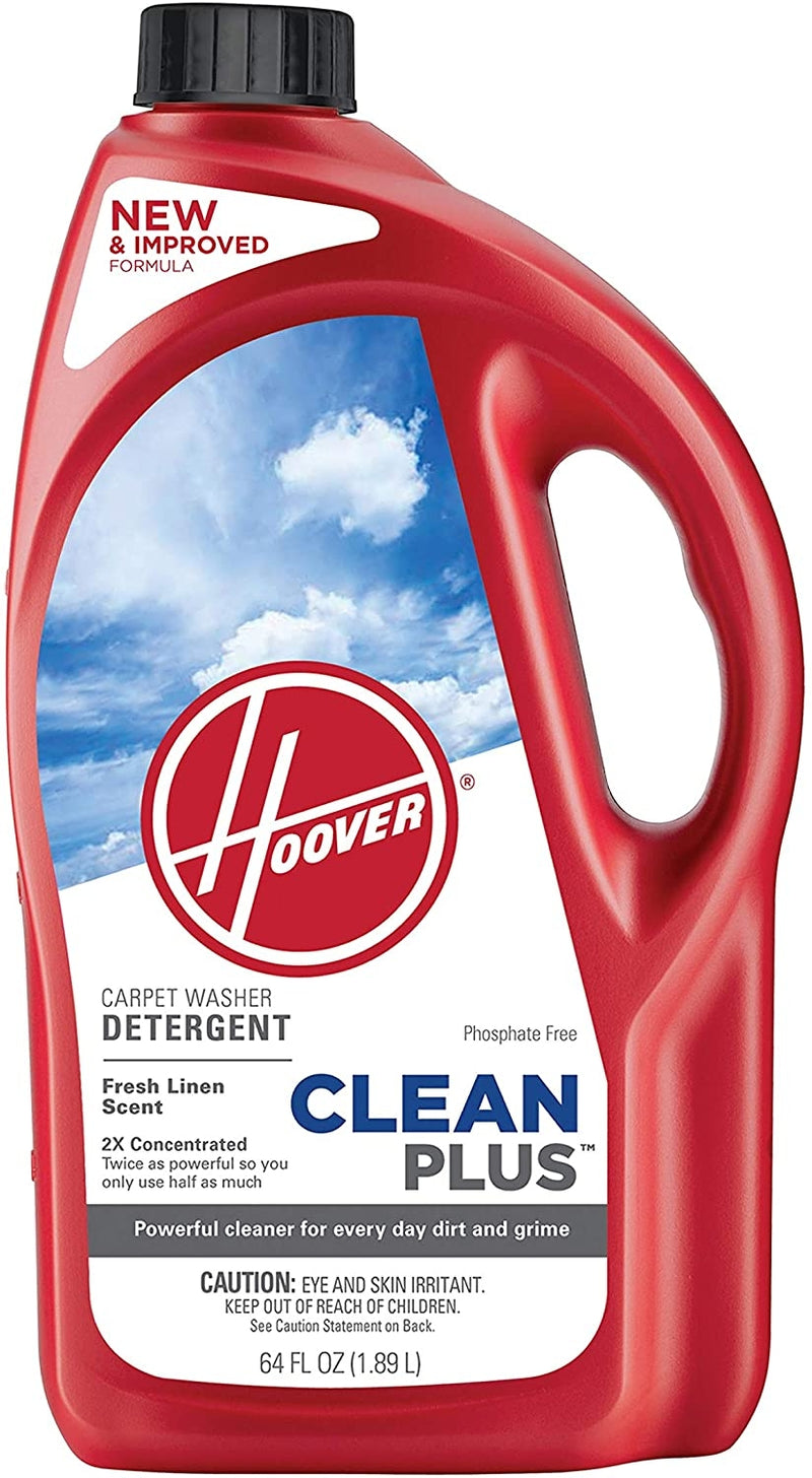 SHAMPOO,2X CLEAN PLUS,HOOVER EXTRACTORS,64oz