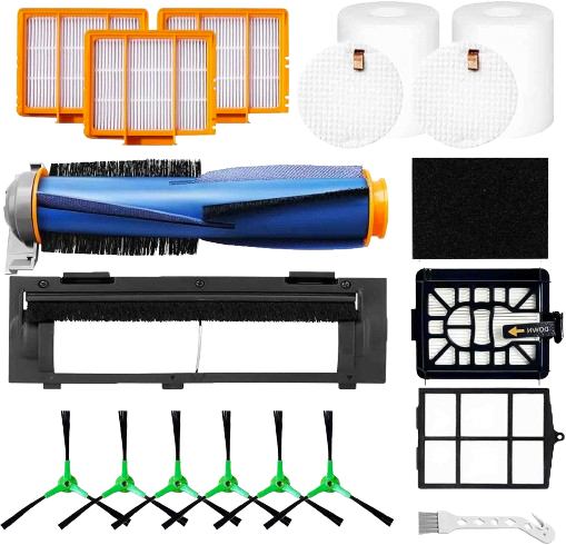 Replacement Parts for Shark AI AV2501S AV2501AE RV2502AE RV2520AOUS AV2510AOUS AV2511AE RV2610WA AV2610WA Accessories Kit with Main Brush Cover,Filters,Primary Filter,Side Brushes