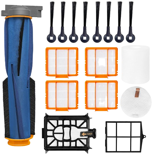 Replacement Accessories for Shark AI AV2501S, AV2501AE, RV2502AE, RV2520AOUS, AV2510AOUS Robotic Vacuum Cleaner Spare Parts Kit With Main Brush Side Brush Filter