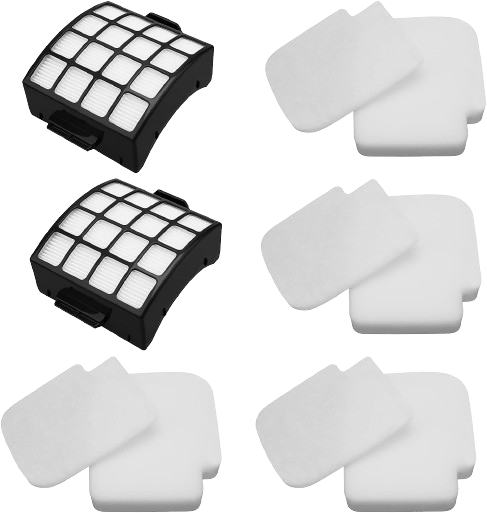 AZ3002 Filters for Shark Shark AZ3002 AZ3000 AZ3000W for Stratos DuoClean PowerFins Vacuum Stratos Upright Vacuum, 2 HEPA and 4 Foam Filters