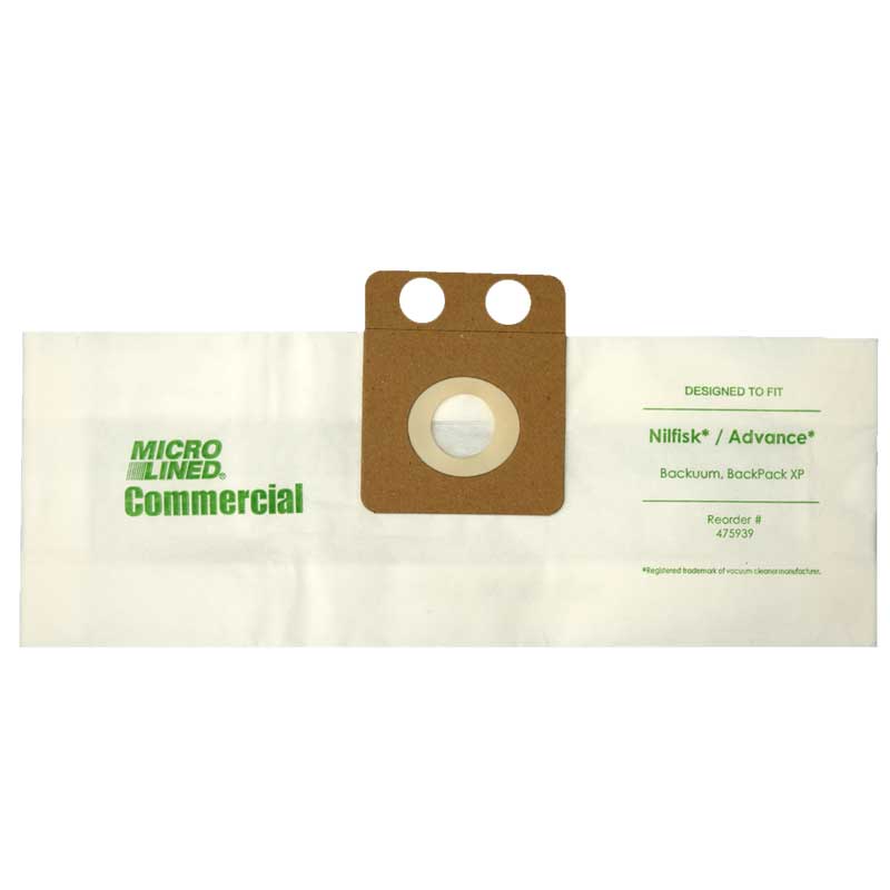 Nilfisk Backuum vacuum cleaner bags # ECC105 - Generic - 10 pack