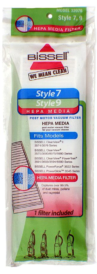 Genuine Bissell 32076 Style 7, 9, 16 HEPA filter
