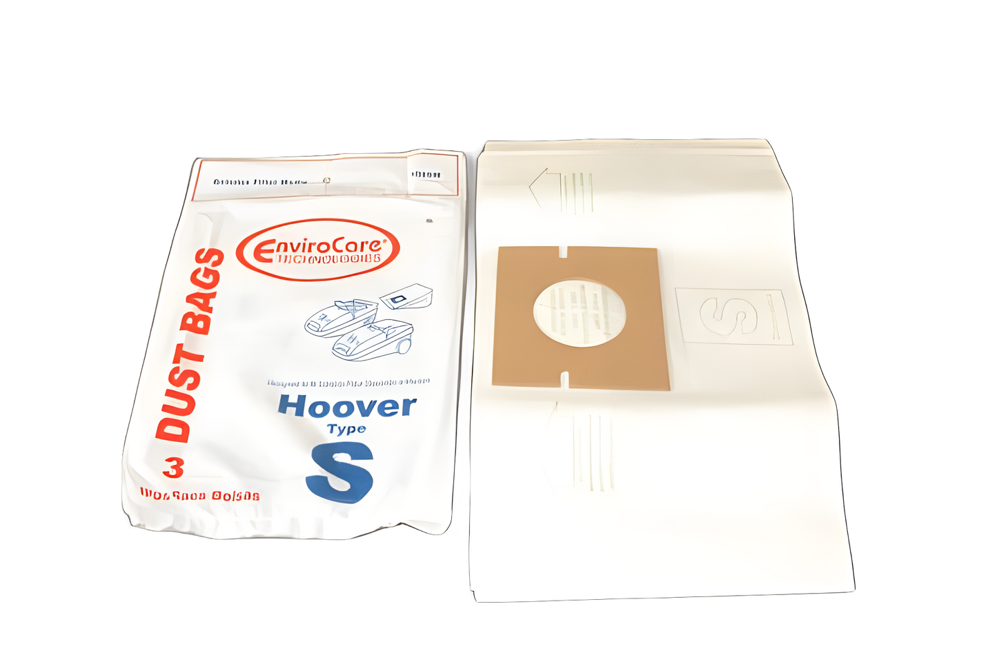 Paper Bags Hoover, S, 3pk, Regular Envirocare Vacuum #109SW