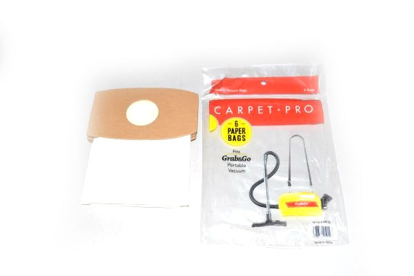 PAPER BAGS-CARPET PRO CP500 CANISTER,6PK