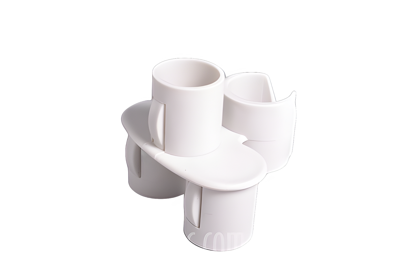 Fit All, Residential Attachment Holder 3 Piece, White, Handle to Wand Vacuum #32-1013-05