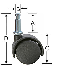 REPLACEMENT CASTER FOR ALLAROUND VACS 6774210