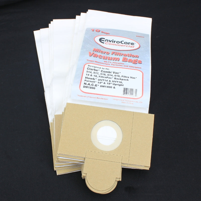 4605 Paper Bag, Clarke Combivac Filter Vacs 10 Pk