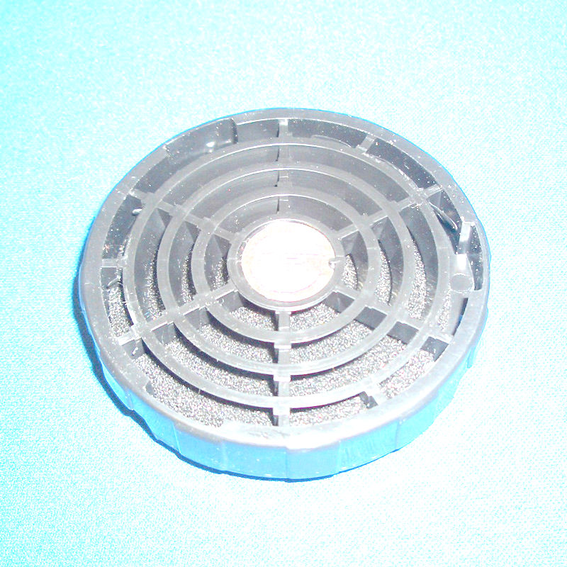 EXHAUST CAP, W/FILTER PLASTIC BLACK