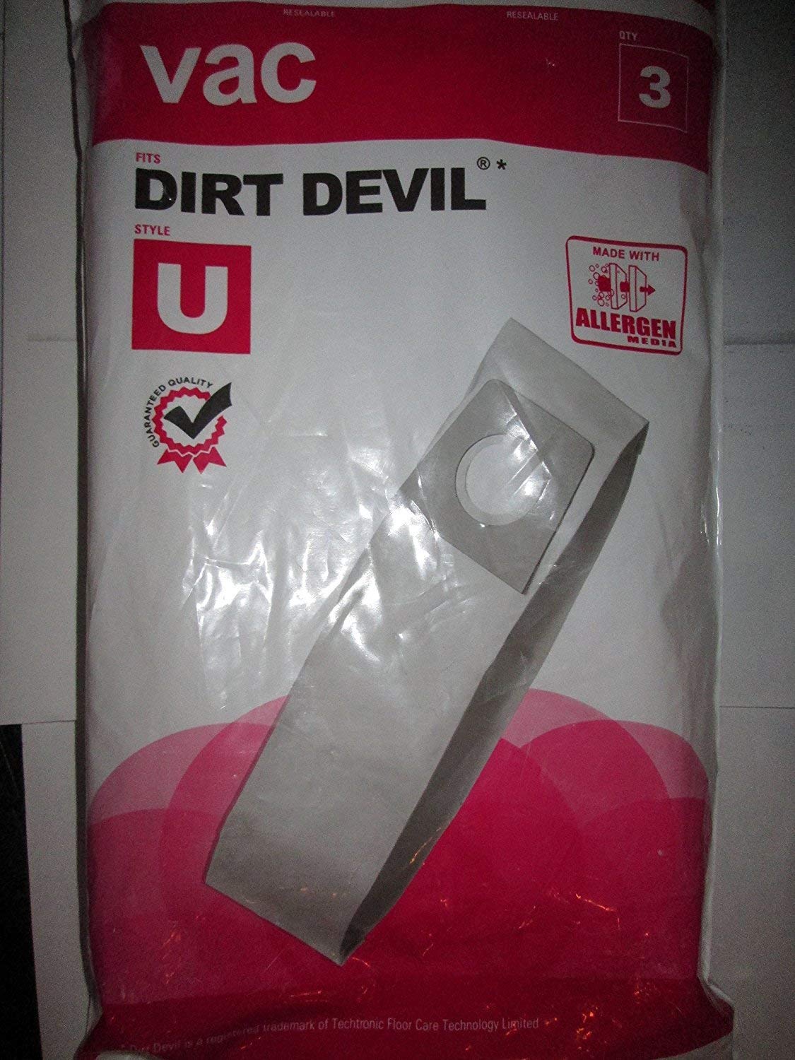 Dirt Devil U Bags - 3 pack
