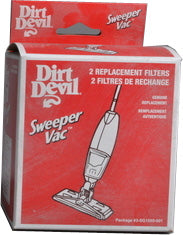 Dirt Devil F36 Sweeper Vac Filters F-36, 2SG1550000