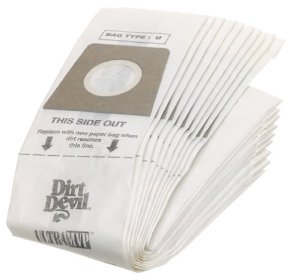 Dirt Devil Royal Type U Vacuum Bags 3920047001 - Genuine - 3 Pack