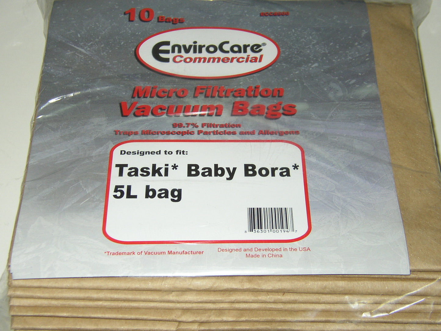 Taski Baby Bora 5L Commercial Vacuum Bags # ECC8500 - Generic - 10 pack
