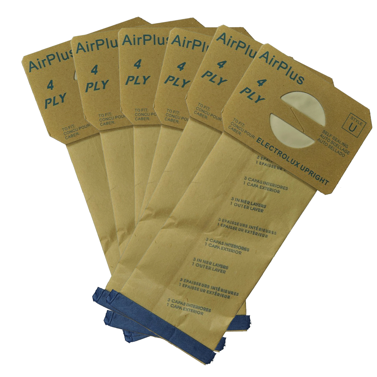 Electrolux Upright Style U Bags - 6/pk Generic