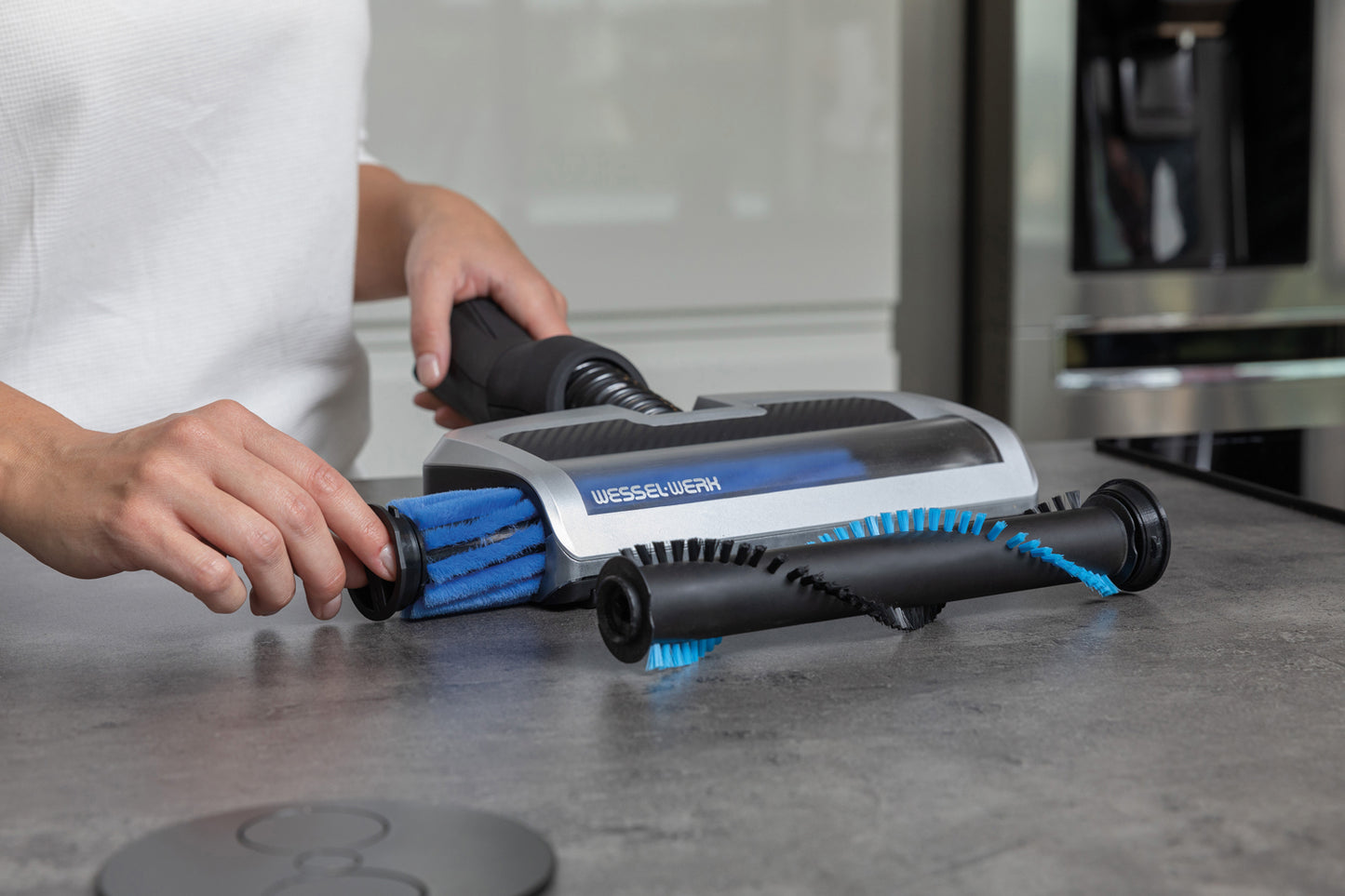 Wessell EBK250 Battery Power Nozzle Kit With Battery Wand & Charger 90 Minute Run Time, 3-4 Charge Time, 2 Brush Rolls (carpet or Bare Floors) #EBK250DC