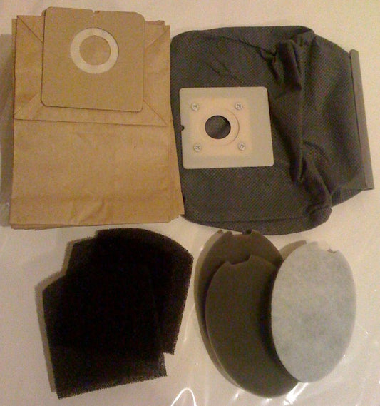 Euro-Pro Shark Portable Tidy Wonder 18 Paper Bags + 1 Cloth Bag + 6 Filters For Model EP023, Part EP023XX