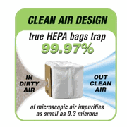 Shark CV242H HEPA Vacuum Cleaner Bags - Genuine -  10 pack