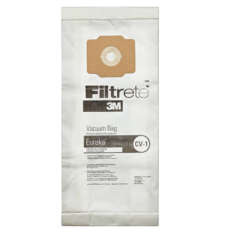 Eureka Replacement: ER-14018 Paper Bag, 3M CV-1 Micro Allergen Bag 3Pk