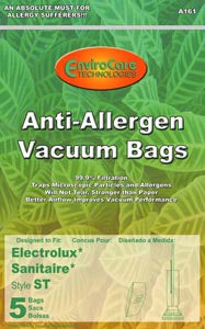 Eureka/Sanitaire ST Anti Allergen HEPA Like Synthetic Cloth Bags 63213 - 5 pack