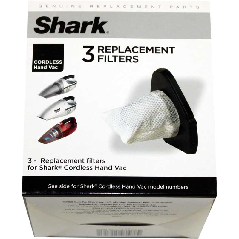 Shark Euro Pro SV726 Replacement XSB726N Filters - 3 Pack Genuine