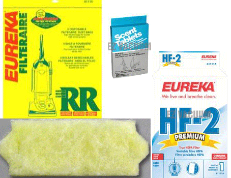 Eureka RR Vacuum Bags / HF2 HEPA Filter Refresh Package - Genuine