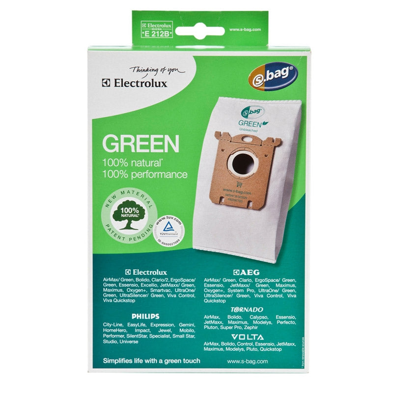 Electrolux Replacement: EXR-1421 Paper Bag, Electrolux Green 3Pk