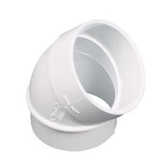 45 Degree Spigot L Central Vacuum Fitting