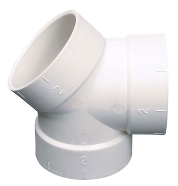 Double Y 15 Degrees Coupling/Elbow Central Vacuum Fitting