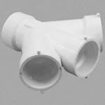 90 Degree Double WYE Central Vacuum Fitting