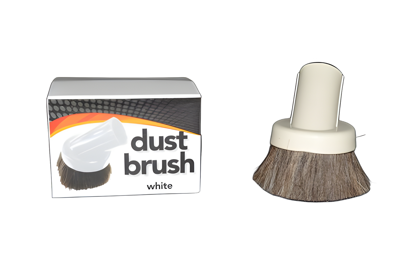 Fit All, Residential Dust Brush Fit All, Horse Hair, White, Delux1 1/4 Inch Vacuum #32-1600-97
