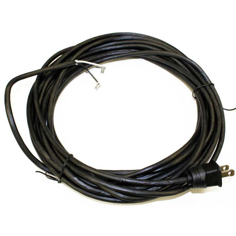 CORD REEL CORD-22ft,2 WIRE W,TERMINALS,BLACK,SOFT