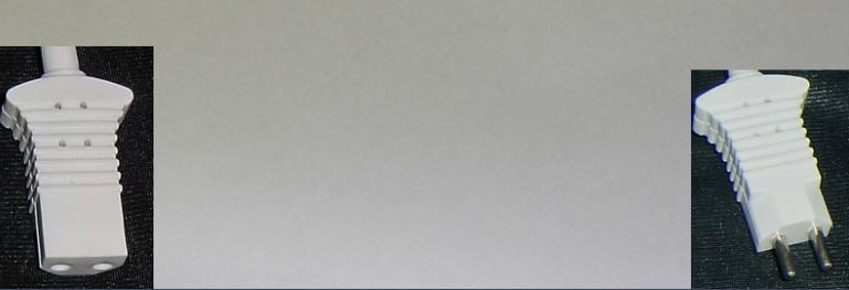 Fitall: FA-30801 Cord, 10" White Hose Cord Male/Female Ends