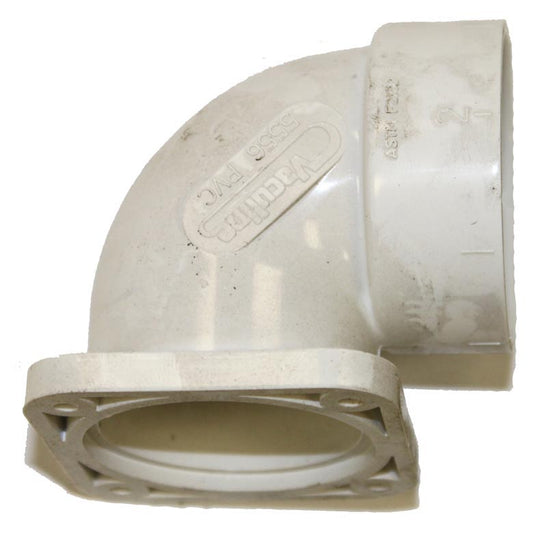 Electrolux 765556W fitting, flanged 90 deg short ell with gasket