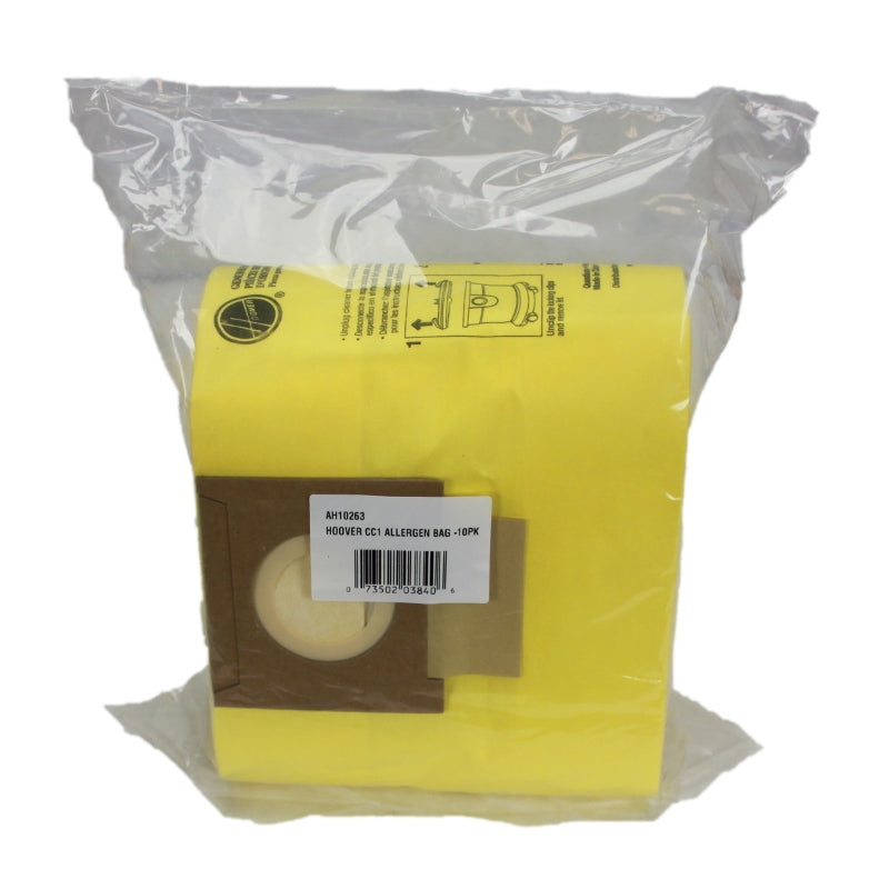 Hoover: H-AH10263 Paper Bag, Hushtone Can Allergen Ch32008 10 Pk