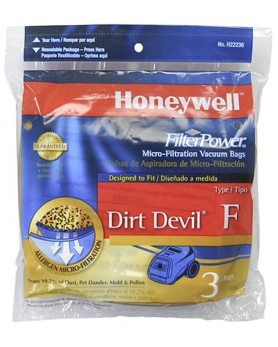 Honeywell FilterPower Micro-Filtration Vacuum Bags - Dirt Devil Type F