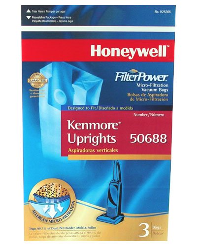 Honeywell FilterPower Micro-Filtration Vacuum Bags - Kenmore Uprights Number 50688