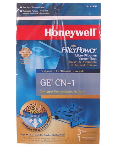 Honeywell FilterPower Micro-Filtration Vacuum Bags - GE CN-1 Canisters