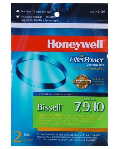 Honeywell FilterPower Vacuum Belts - Bissell Style 7, 9, 10