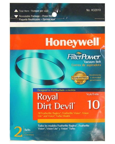 Honeywell FilterPower Vacuum Belts - Royal Dirt Devil Style 10