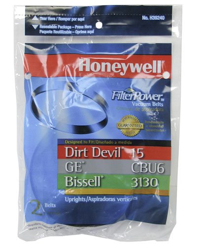 Honeywell FilterPower Vacuum Belts - Dirt Devil 15/GE CBU6/Bissell 3130