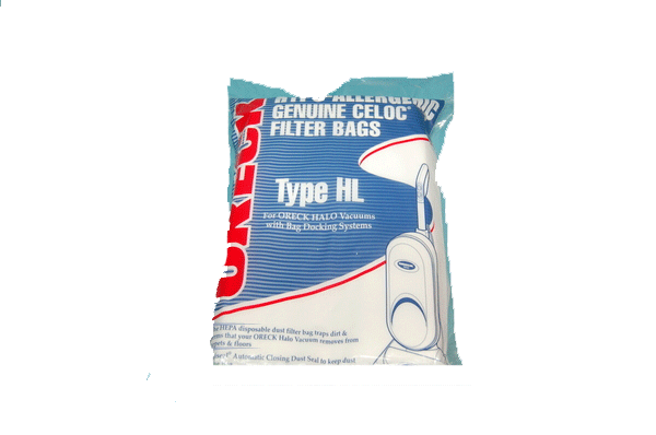 16 Oreck HL Original Vacuum Bags for Halo Vacuums - HBPK8OH