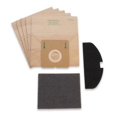 Hoover R30 Vacuum Bags 40101002- Genuine - 5 bags + 1 filter / pack