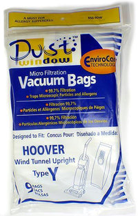 Hoover Y Vacuum Bags 4010100Y- Generic - 9 pack