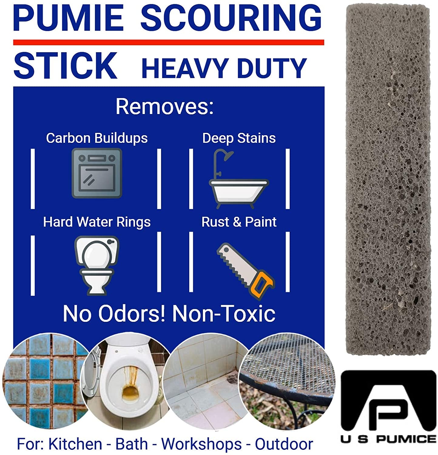 Scouring Stick, Pumice Heavy Duty