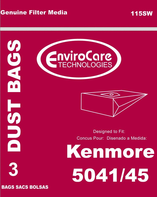 36 Designed To Fit Kenmore 5041/5045 Vacuum Bags - Replaces 422495, 205041, 205045
