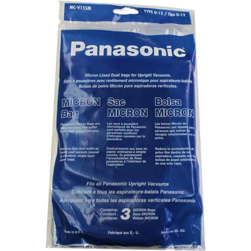 Panasonic U-12 Vacuum Cleaner Bags MC-V155M - 3 pack # AC16KDDWZ000