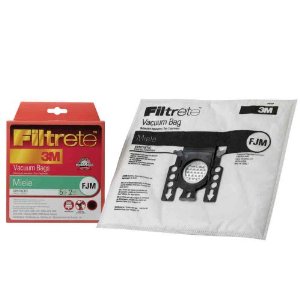Miele Type F, J M Premium Synthetic Cloth Vacuum Cleaner Dustbags 5 Replacement Bags 2 Filters