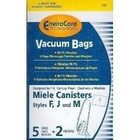 Miele F J M Microfiltration Vacuum Synthetic Cloth Bags - 5 Bags 2 Filters - Generic